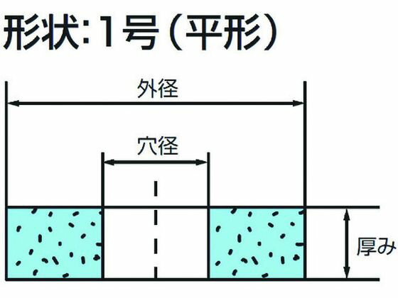 【お取り寄せ】ノリタケ 汎用研削砥石 CX60J青 180×13×31.75 1000E20180 シート研磨材 研削研磨用品 作業用品 工具
