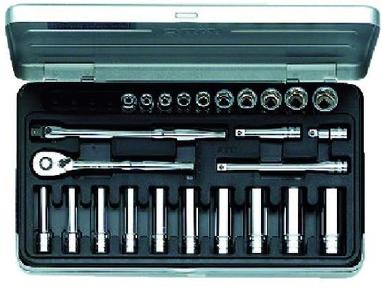 【お取り寄せ】KTC 6.3sq.ソケットレンチセット[25点] TB2X20 ソケット ソケットレンチ 作業用品 工具