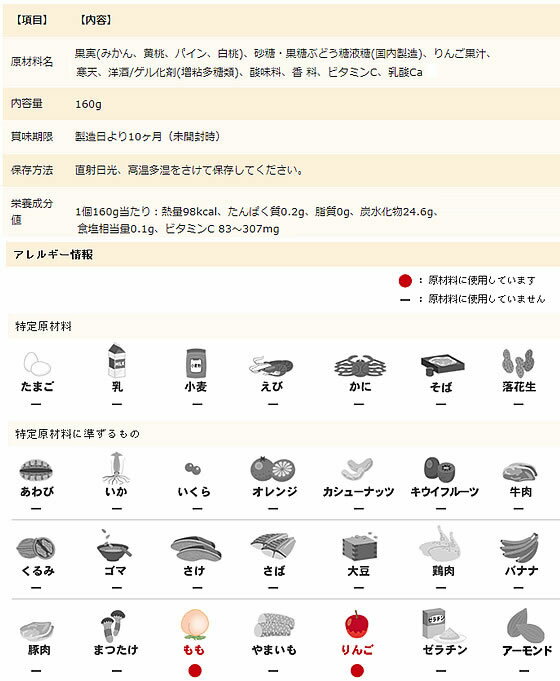 たらみ くだもの屋さん ミックス ゼリー 160g 600087 ゼリー デザート菓子 お菓子