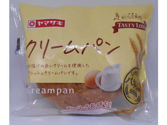 山崎製パン テイスティロング クリームパン パン 食材 調味料