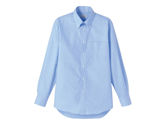 Long-Sleeved - 【お取り寄せ】ボンマックス オックスフォード長袖シャツ ブルー 3L FB4510U-7-3L シャツ レストラン カフェ 飲食店ユニフォーム ユニフォーム