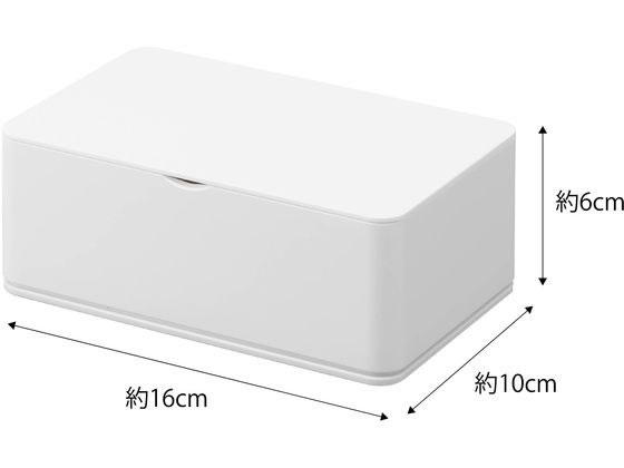 山崎実業 ウェットティッシュケース スマート ホワイト 5578 日用雑貨 jetprice-10512200 JET PRICE サンプル画像3