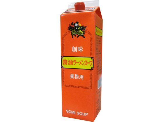 【商品説明】厳選した本醸造醤油をブレンドし、肉や野菜のスープがたっぷり入った本格醤油ラーメンスープの素です。【仕様】●本品30mlを270mlのお湯またはガラスープでうすめてください。（倍率10倍）●アレルギー（特定原材料）：小麦●内容量：1．8L●注文単位：1本（1．8L）【備考】※メーカーの都合により、パッケージ・仕様等は予告なく変更になる場合がございます。【検索用キーワード】創味食品　そうみしょくひん　ソウミショクヒン　醤油ラーメンスープ　ショウユラーメンスープ　しょうゆらーめんすーぷ　1．8L　本　1本　ラーメンスープ　らーめんすーぷ　ラーメン　らーめん　スープ　すーぷ　本格的な味　本格的　ホンカクテキ　ほんかくてき　誰でもできる　専門店の味　専門店　センモンテン　せんもんてん　醤油　ショウユ　しょうゆ　本醸造　ホンジョウゾウ　ほんじょうぞう　醸造　ジョウゾウ　じょうぞう　創味　ソウミ　そうみ　醤油ラーメン　ショウユラーメン　しょうゆらーめん　食材、調味料　調味料薄めるだけで専門店の味を作り出します。