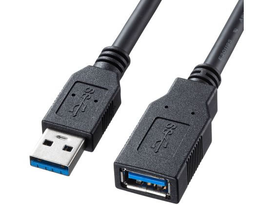 【お取り寄せ】サンワサプライ USB3.0延長ケーブル ブラック 1m KU30-EN10K USB延長ケーブル USBケーブル ケーブル 電源タップ 配線パーツ 家電