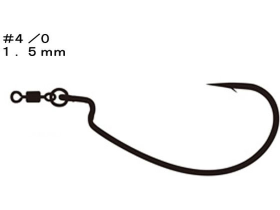 【お取り寄せ】バリバス リングオフセットモンスター ＃4/0 バス用フック オフセット フック シンカー ルアー用 釣り具 アウトドア