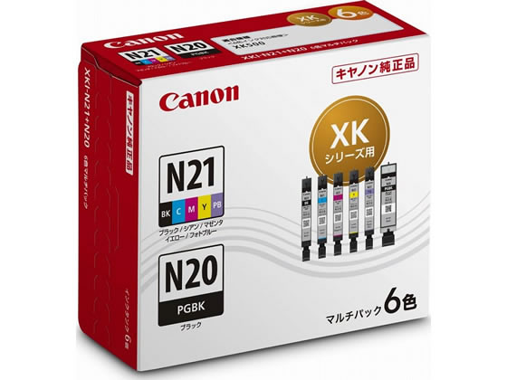 Genuine Products - CANON インクタンク XKI-N21+N20 6MP 6色マルチパック 5333C001 キャノン CANONマルチパック インクジェットカートリッジ インクカートリッジ トナー