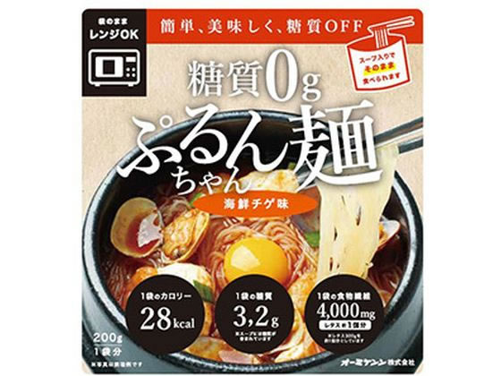 【お取り寄せ】オーミケンシ 糖質0gぷるんちゃん麺 海鮮チゲ味 200g レンジ食品 インスタント食品 レトルト食品