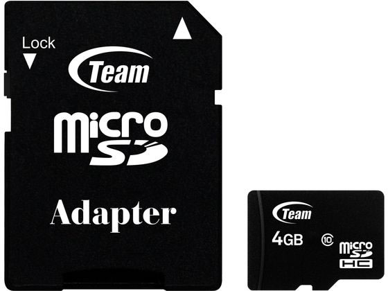 楽天JET PRICE【お取り寄せ】TEAM microSDHCカード 4GB C10 TG004G0MC28A microSD SDHCメモリーカード 記録メディア テープ