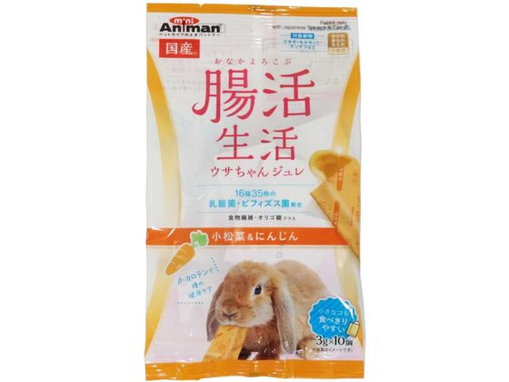 【お取り寄せ】ドギーマン 腸活生活 ウサちゃんジュレ にんじん 3g×10個 ハムスター ウサギ フード 小動物 ペットのサムネイル