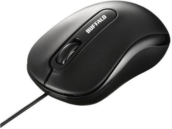 【お取り寄せ】バッファロー 有線 光学式マウス Mサイズ ブラック BSMOU050MBKZ 有線 光学式 USB マウス PC周辺機器 1