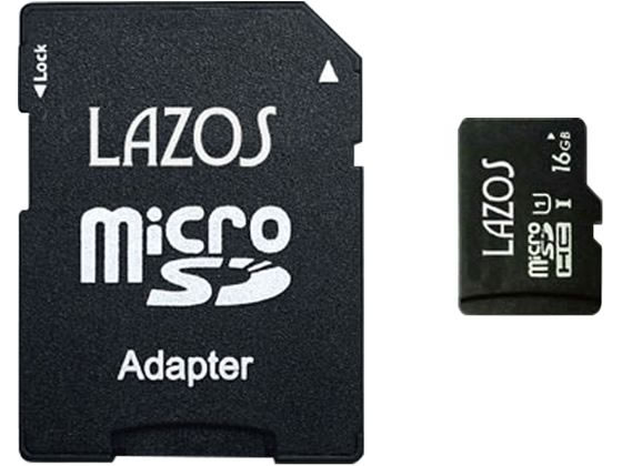 Lazos microSDHCメモリーカード 16GB L-B16MSD10-U1