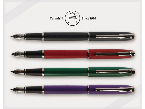 JET PRICEの【お取り寄せ】寺西化学工業 ギター 万年筆 グリーン F GFPN-GR-F コンバーター式 万年筆 筆ペン デスクペン 誕プレ｜アングル2