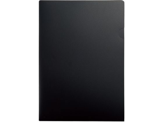 リヒトラブ Noir×noir ソリッドホルダー A4タテ 黒 F5904 A4 色柄付 クリアホルダー ファイル