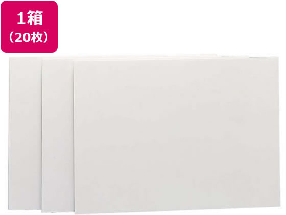 【お取り寄せ】プラチナ 紙貼りパネル A2判 5mm厚×20枚 ACA2CP-5 のり付きパネル スチレンボード ポップ 吊り下げ POP 掲示