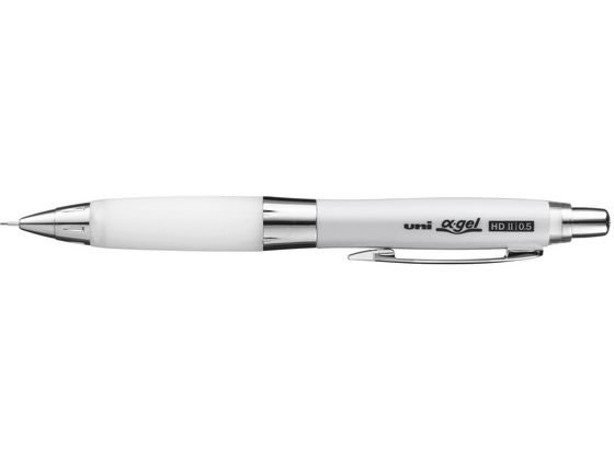 【お取り寄せ】三菱鉛筆 ユニアルファゲル シャカシャカ機構 かため 0.5mm ホワイト 三菱鉛筆 三菱鉛筆 シャープペンシル