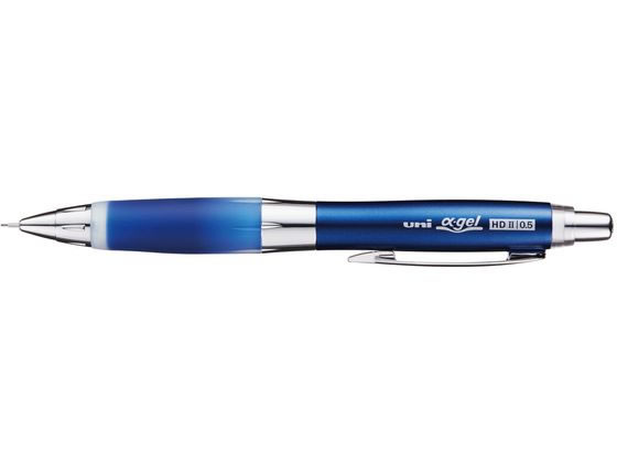 【お取り寄せ】三菱鉛筆 ユニアルファゲル シャカシャカ機構 かため 0.5mm ネイビー シャーペン本体 シャープペンシル