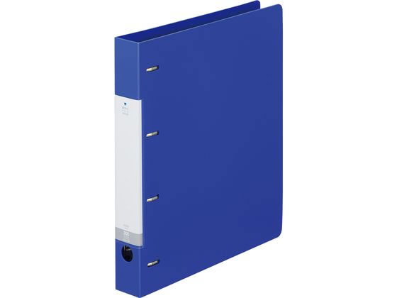 リヒトラブ リクエスト D型リングファイル A4タテ 背幅41mm 青 G1270-8 A4 多穴リングファイル 丸型 D型 リング式ファイル