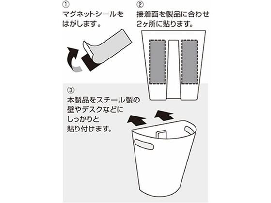 【お取り寄せ】伊勢藤 壁掛けダストボックス メルナ マグネットシート 2枚組 I-525-2 関連グッズ ゴミ箱 ゴミ袋 清掃 [3]