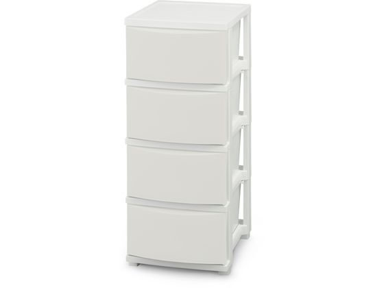 【お取り寄せ】アイリスオーヤマ スリムチェスト ホワイト 4段 CLN-324 チェスト リビング収納 収納家具 インテリア 収納