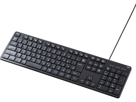 【お取り寄せ】サンワサプライ 静音キーボード (有線・テンキーあり) SKB-SL37BK キーボード マウス 入..