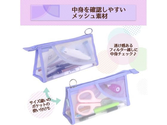 【お取り寄せ】プラス PASTY ペンケース マチ付タイプ パープル FL-210CA 98-881 ...