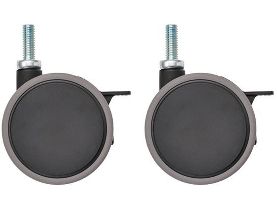 【お取り寄せ】エレクター ベーシックシリーズ 双輪キャスター ストッパー付75mm BK(2個入) メタルラック リビング収納 収納家具 インテリア 収納