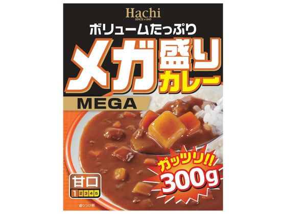 ハチ食品 メガ盛りカレー 甘口 300g 