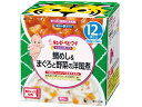 【商品説明】1箱でしっかり主食と具だくさんおかず、カップ容器のままレンジ加熱も可能です。【仕様】●対象年齢：12ヵ月頃から●内容：おかず×1p、ごはん×1p●注文単位：1箱●原材料：【まぐろと野菜の洋風煮（1食分の鉄分入り）】野菜（じゃがいも（国産）、にんじん、たまねぎ）、トマトペースト、炒めたまねぎ、まぐろ水煮、コーンスターチ、トマトケチャップ、砂糖、オイスターソース、食塩、寒天、ピロリン酸鉄／【鯛めし】米（国産）、コーンスターチ、たい、にんじん、ぶなしめじ、しょうゆ（大豆を含む）、食塩、かつお節合せだし、たいだし●栄養成分表示：【まぐろと野菜の洋風煮　1個（90g）当たり】エネルギー　33（kcal）、たんぱく質　1．3（g）、脂質　0．2（g）、炭水化物　6．5（g）、鉄　1．5（mg）、食塩相当量　0．3（g）／【鯛めし　1個（90g）当たり】エネルギー　47（kcal）、たんぱく質　1．3（g）、脂質　0．2（g）、炭水化物　10（g）、食塩相当量　0．2（g）●アレルギー表示：大豆●原産国：日本●賞味期限（製造より）：19ヵ月●保存方法：高温、多湿および直射日光を避け、常温で保存してください。【備考】※メーカーの都合により、パッケージ・仕様等は予告なく変更になる場合がございます。【検索用キーワード】キユーピー　きゅーぴー　キュウピー　kewpie　にこにこボックス鯛めし＆まぐろと野菜の洋風煮　ベビーフード　幼児食　離乳食　ベビーケア　フード、ドリンク　キューピー　XU8671【12ヶ月頃から】1箱でしっかり主食と具だくさんおかず