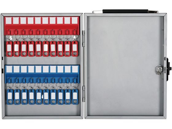 カール事務器 キーボックス シルバー 鍵吊数20個 CKB-20-S キーボックス キーホルダー 名札