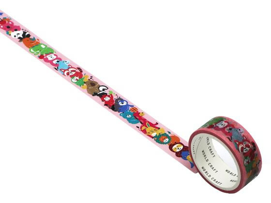 ワールドクラフト たてマス 肩ぐるま 15mm×7m TMMT15-006 デコレーション用マスキングテープ 15mm幅 デコレーショングッズ