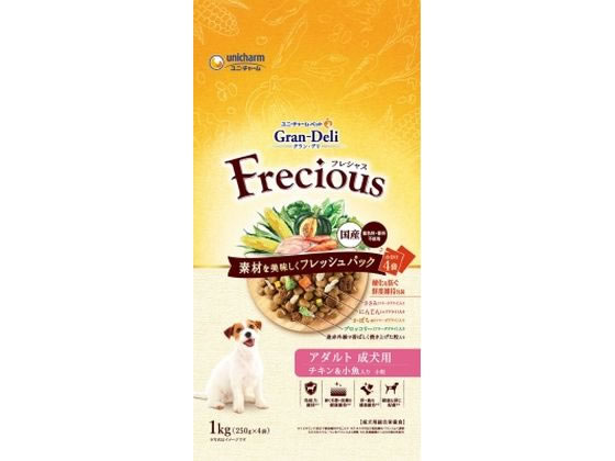 【お取り寄せ】ユニ・チャーム グラン・デリ Frecious アダルト チキン&小魚 1kg ユニチャームペットケア ドライフード 犬 ペット ドッグフード