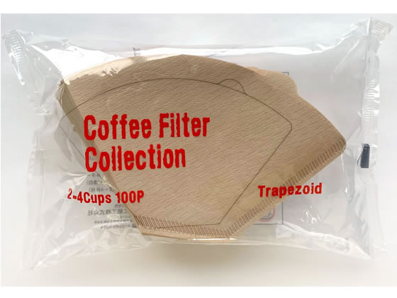 カナエ紙工 無漂白コーヒーフィルター 2~4杯用 100枚入 ペーパーフィルター コーヒー コーヒー器具