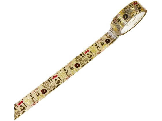 ワールドクラフト キラキラマスキングテープ Letter KRMT15-031 デコレーション用マスキングテープ 15mm幅 デコレーショングッズ