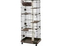【お取り寄せ】アイリスオーヤマ キャットランドケージ ダークブラウン PCLC-703 猫用 キャット ペット デイリー