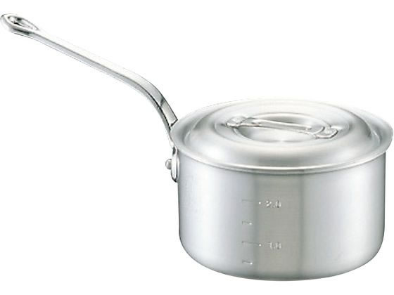 【お取り寄せ】中尾アルミ製作所 キング アルミ 深型 片手鍋(目盛付) 21cm 両手鍋 外輪鍋 円付鍋 片手鍋 鍋 フライパン 厨房 キッチン