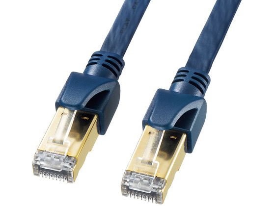 【商品説明】コネクタ内のハンダ加工により抵抗値の安定性を実現した、耐振動性、耐引張強度、耐経年変化に優れた産業用途の高性能カテゴリ6AフラットLANケーブルです。カテゴリ5eの5．0倍、カテゴリ6の2倍の伝送帯域である500MHzをクリアします。帯域が広いほど高速伝送が可能になり、データエラー防止効果があります。薄さ2．0mmのフラットタイプで、スペースのない隙間の配線にも最適です。【仕様】●カラー：ネイビーブルー●ケーブル長：0．5m●コネクタ形状：RJ−45シールドコネクタ（ツメ折れ防止カバー付き）　※シールドコネクタをUTP用として使用。●ケーブル構造：より線フラットケーブル（28AWG）、UTP、ストレート結線●フラットケーブル直径：2．0×7．0mm●色配線：TIA／EIA−568B●対応伝送帯域：カテゴリ6A（10GBASE−T）、カテゴリ6（1000BASE−TX）、カテゴリ5e（1000BASE−T）、カテゴリ5（100BASE−TX）、カテゴリ3（10BASE−T）適合●通信速度：10Gbps●周波数特性：500MHz●ケーブル芯数：8芯（4P）●ケーブル外被：高弾力PVC●コネクタ内の接続：自動ハンダ付け加工●温度範囲：−20〜80℃●難燃性：難燃素材使用【備考】※メーカーの都合により、パッケージ・仕様等は予告なく変更になる場合がございます。【検索用キーワード】サンワサプライ　さんわさぷらい　SANWASUPPLY　カテゴリ6Aハンダ産業用フラットLANケーブル0．5mネイビー　カテゴリ6A　ハンダ産業用　フラットLANケーブル　フラット　LANケーブル　0．5m　ネイビーブルー　ネイビー　ブルー　LAN　ケーブル　ランケーブル　KB−HFL6A−005NV　KBHFL6A005NV　カテゴリー6A　カテゴリー　6A抵抗値の安定、耐振動性、耐引張強度、耐経年変化に優れたフラットLANケーブル。