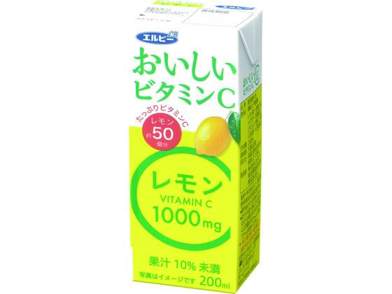 エルビー おいしいビタミンCレモン 200ml 24362 ジュース 清涼飲料 缶飲料 ボトル飲料