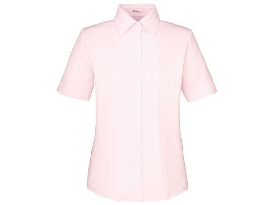 【お取り寄せ】ボンマックス 半袖ブラウス ピンク 21号 RB4542-9-21 ブラウス 半袖 カットソー リボン スカーフ 事務服 ユニフォーム