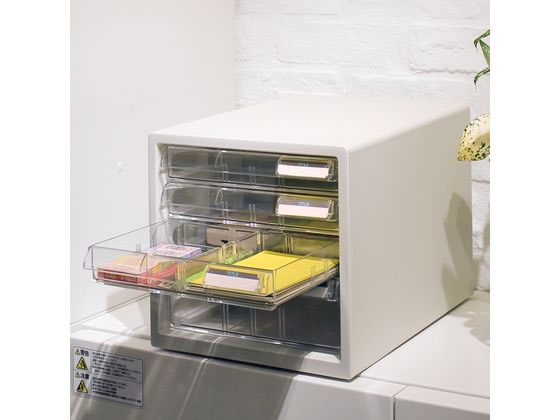 【お取り寄せ】プラス レターケース A4 浅型3段深型1段 ホワイト 16088 LC-113AWH レターケース デスクトップ収納 デスク周り 文具