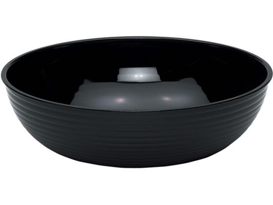 【お取り寄せ】Cambro 丸型リブド サラダボール RSB18CW(110)黒 ざる ボール 調理...