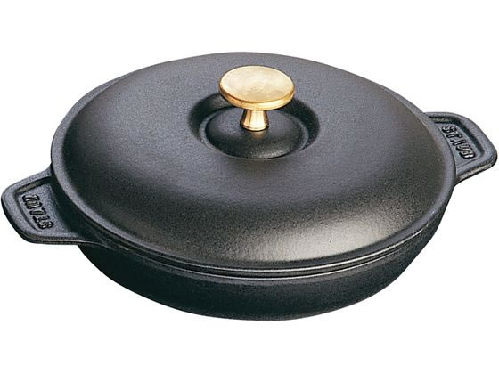 【お取り寄せ】STAUB ストウブ ラウンドホットプレート 20cm 黒 40509-579 プラター皿 プレート皿 洋食器 キッチン テーブル