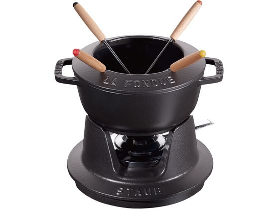 【お取り寄せ】STAUB ストウブ フォンデュセット 16cm ブラック 40511-970 1896010 キッチン 雑貨 テーブル