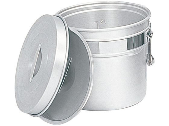 【お取り寄せ】オオイ金属 アルマイト 段付二重食缶 245-R 6L(直径275×H210) 食缶  ...