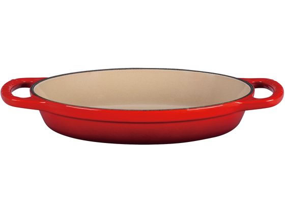 【お取り寄せ】ル・クルーゼ シグニチャー オーバル・プレート 24cm チェリーレッド プラター皿 プレート皿 洋食器 キッチン テーブル