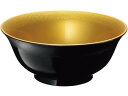 【お取り寄せ】EBM 耐熱6.5寸 羽反渕布目丼 外黒内光金 丼 小皿 和食器 キッチン テーブル