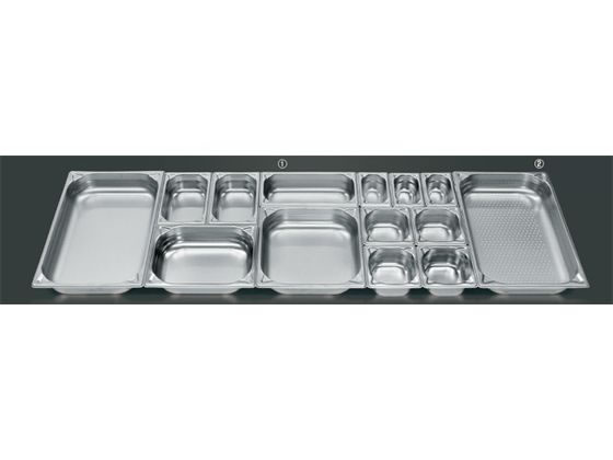 【お取り寄せ】EBM プロシェフ 18-8穴明GNパン補強重なり防止付1／2 65mm ホテルパン ガストロノームパン ボウル ザル バット 厨房 キッチン