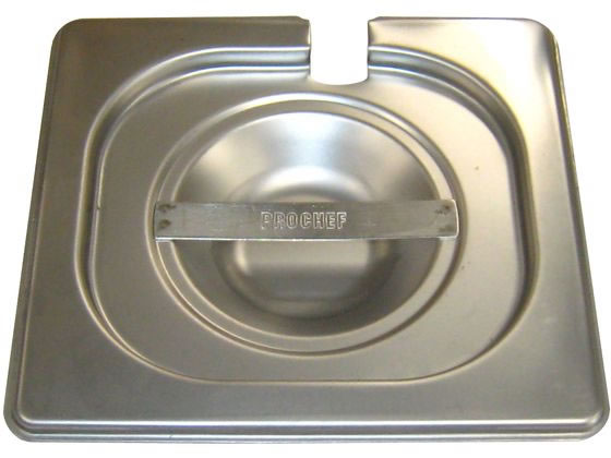 【お取り寄せ】EBM プロシェフ 18-8 ガストロノームパンカバー 切込付 1／6 ホテルパン ガストロノームパン ボウル ザル バット 厨房 キッチン(3.0)