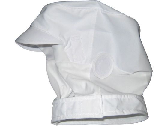 【お取り寄せ】EBM 頭巾帽子 ショートタイプ 9-1016 白 M 6043500 使い捨て帽子 清掃 衛生 水廻り 厨房 キッチン テーブル