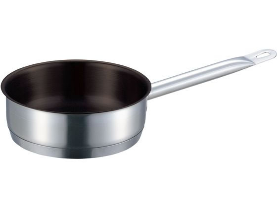 【お取り寄せ】EBM 18-8 プロシェフ IH 浅型片手鍋 28cm 蓋無ノンスティック 両手鍋 外輪鍋 円付鍋 片手鍋 鍋 フライパン 厨房 キッチン