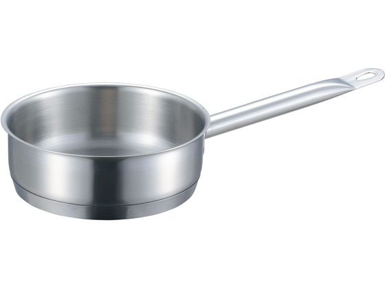 【お取り寄せ】EBM 18-8 プロシェフ IH 浅型片手鍋 30cm 蓋無 両手鍋 外輪鍋 円付鍋 片手鍋 鍋 フライパン 厨房 キッチン